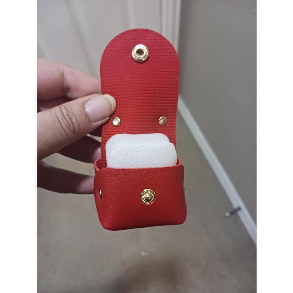 Earbud Case Keychain In Red - Picture 4 of 7
